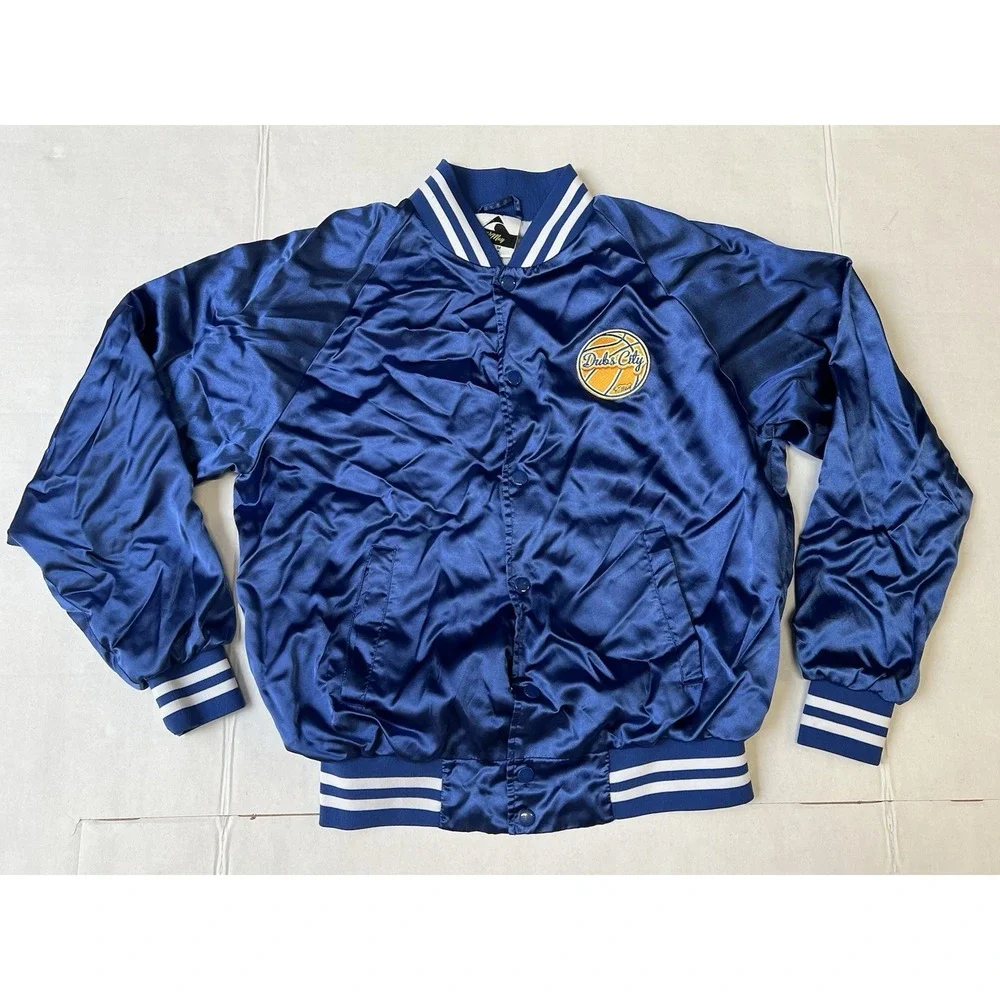 Dubs City Warriors Retro Upcycled Varsity Jacket Men's M K May